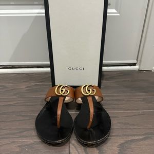 Brown Gucci size 5 sandals